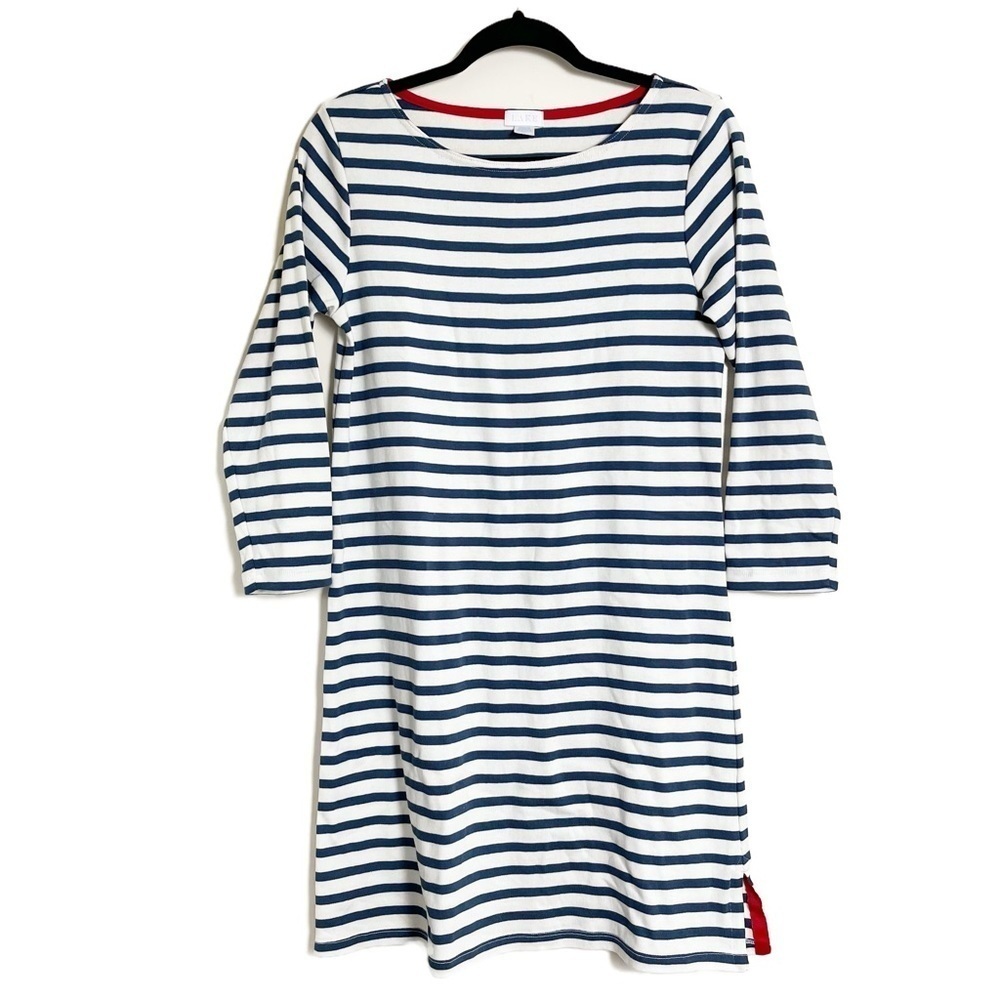 LAKE Women’s French Blue Breton Supima Cotton Dress - Small - Picture 2 of 9